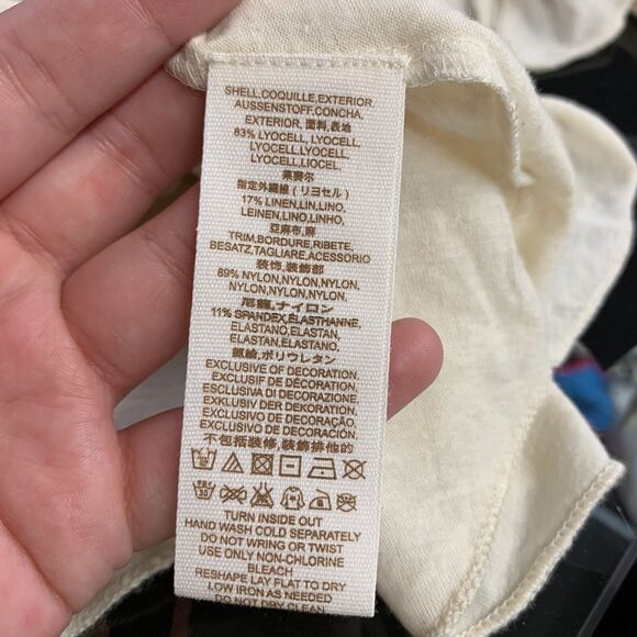 New Free People La Cienega Embroidered Long Sleeve Sheer Blouse XS Loose Threads - Picture 7 of 9